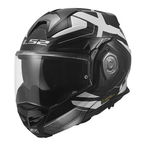 LS2 Advant X Carbon Halo Helmet Black/White / 2XL [Open Box]