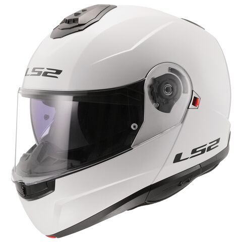 LS2 Strobe II Solid Helmet Gloss White / XS [Open Box]