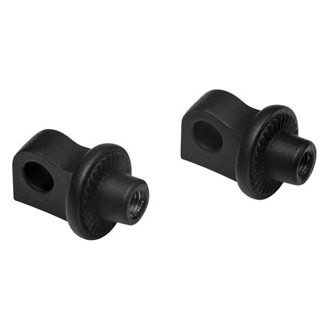 Kuryakyn Adjustable Stop Splined Peg Adapter For Harley Male Mount Black [Demo - Acceptable]