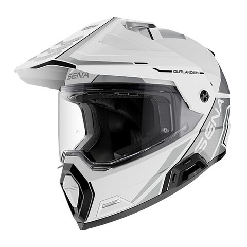 Sena Outlander Bluetooth Helmet White/Grey / 2XL [Demo - Good]