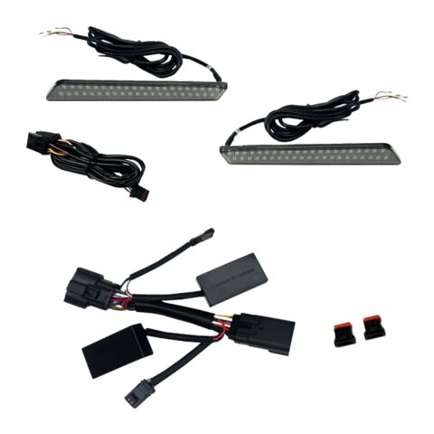Custom Dynamics Dual Color Saddlebag Latch Lights For Harley Touring 2026