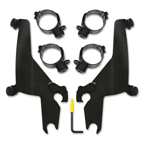 Memphis Shades Sportshield Trigger-Lock Mount Kit For Harley Softail FLSL 2018-2021 Black [Open Box]