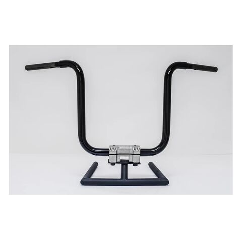 KST Kustoms 1 1/4" Straight Jacket Handlebars For Harley With 1" Clamp 14" Rise / High Gloss Black [Blemished - Good]
