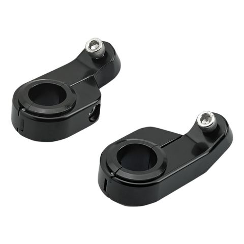 Biltwell Gauge Mount Speed Clamps Angled / Chrome [Blemished - Good]