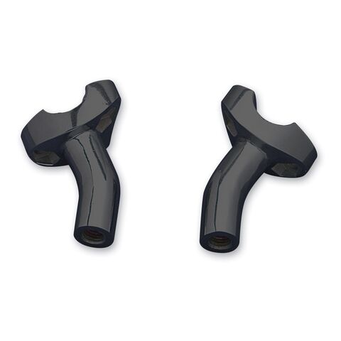 Milwaukee Twins Forged Aluminum Risers For Harley Black / 2 1/2" Pullback [Demo - Acceptable]