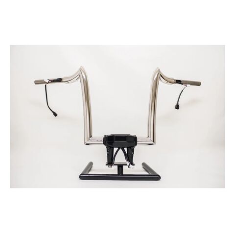 KST Kustoms 1-1/2" Pre-Wired Ornery Ape Handlebars For Harley FLTRX 2023-2026 12" Rise / Polished [Open Box]