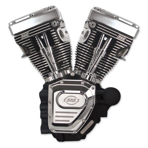 S&S Cycle T124 Long Block Engine With Easy Start Cams For Harley Touring 2007-2016