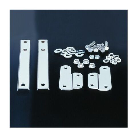 National Cycle Wide Frame Heavy Duty Windshield Mount Kit For Harley FL Softail 1986-2017 Chrome [Incomplete]