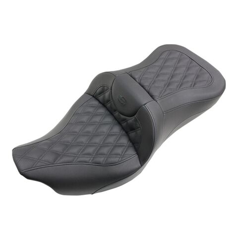 Saddlemen Roadsofa LS Lattice Stitch 2-Up Seat For Harley Road King / Street Glide 1997-2007 Without... [Open Box]