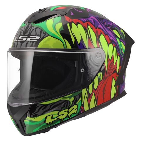 LS2 Rapid III Lycant Helmet Black/Green/Purple / LG [Blemished - Very Good]