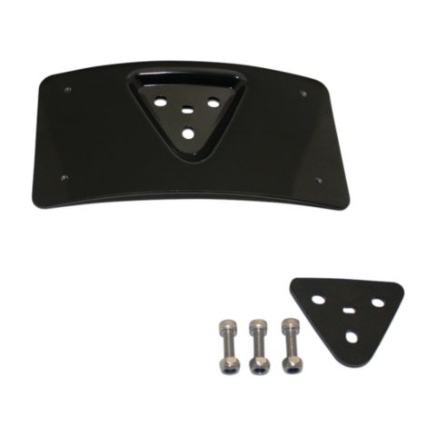 Custom Dynamics Radius Laydown License Plate Frame Mount For Harley Black [Demo - Acceptable]