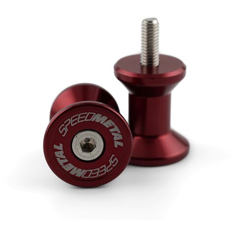 Speedmetal Swingarm Spools 10MM / Red [Blemished - Very Good]