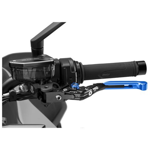 Puig Foldable Extendable Clutch Lever 4.0 Blue/Black/Blue [Blemished - Good]