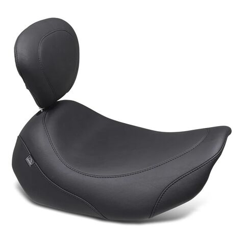 Mustang Wide Tripper Smooth Solo Seat For Harley FLHX / FLTRX 2023-2026 With Backrest [Open Box]