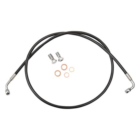 LA Choppers Brake Line For Harley Softail 2018-2026 Black / 15"-17" Bars [Blemished - Good]