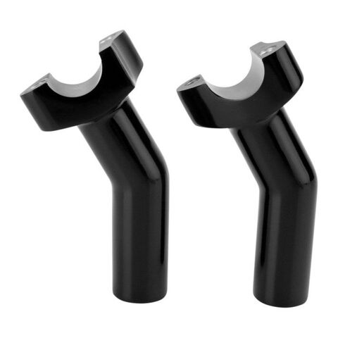 Drag Specialties 1" Handlebar Risers For Harley 3.5" Tall / Black Pullback [Open Box]
