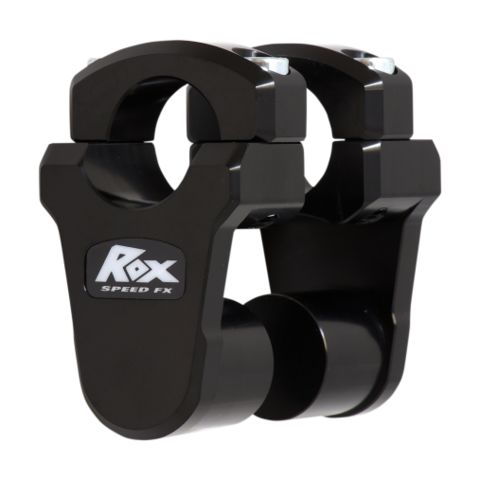 Rox 2" Pivoting Bar Risers Harley / Indian 1-1/4" Handlebars 2" Tall / Black Anodized [Blemished - Good]