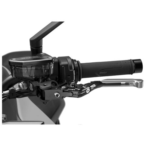 Puig Foldable Extendable Clutch Lever 4.0 Silver/Black/Black [Blemished - Good]