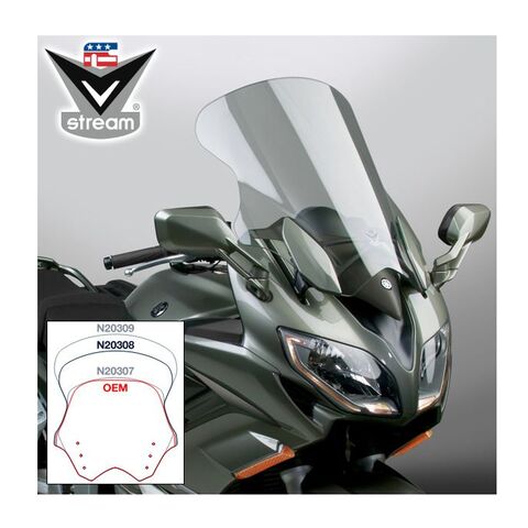 National Cycle VStream Sport Touring Windscreen Yamaha FJR1300 2013-2024 Light Tint [Previously Installed] Light Tint [Demo - Acceptable]