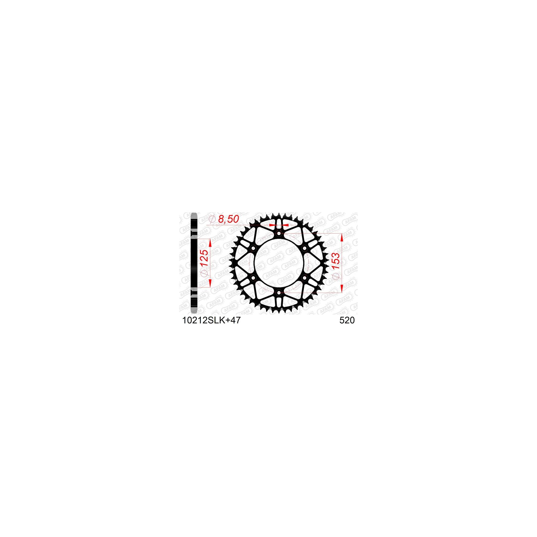 Afam Sprockets AFAM Self Cleaning Rear Steel Sprocket Honda CRF250R / CRF450R / RX 2009-2025 - $75.99 at RevZilla
