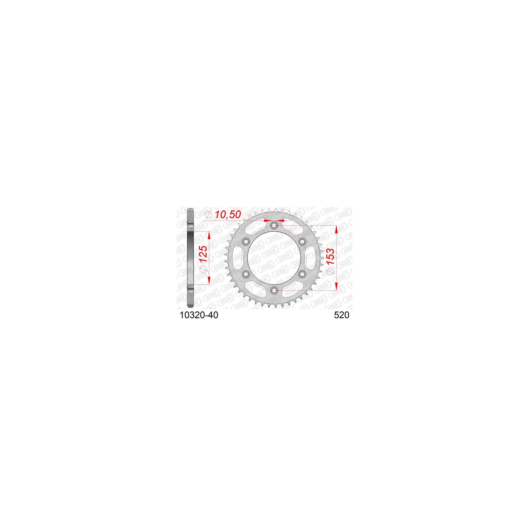 Afam Sprockets AFAM Standard Rear Steel Sprocket Honda 250cc-650cc - $58.99 at RevZilla