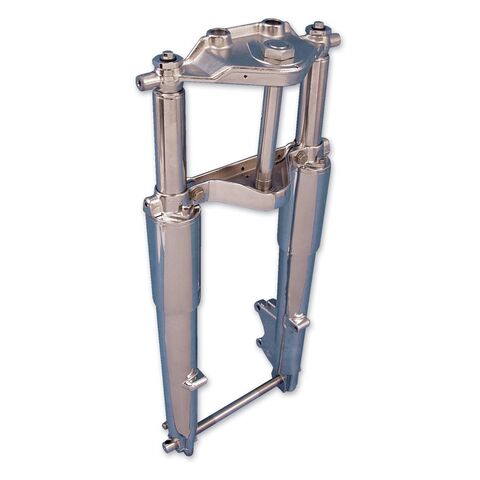 V-Twin Mfg. Fork Assembly With Chrome Sliders For Harley FL 1984-1999 [Previously Installed]