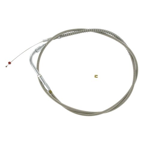 Barnett Stainless Steel Idle Cable For Harley FLHR 1996-2001 Stock [Open Box]