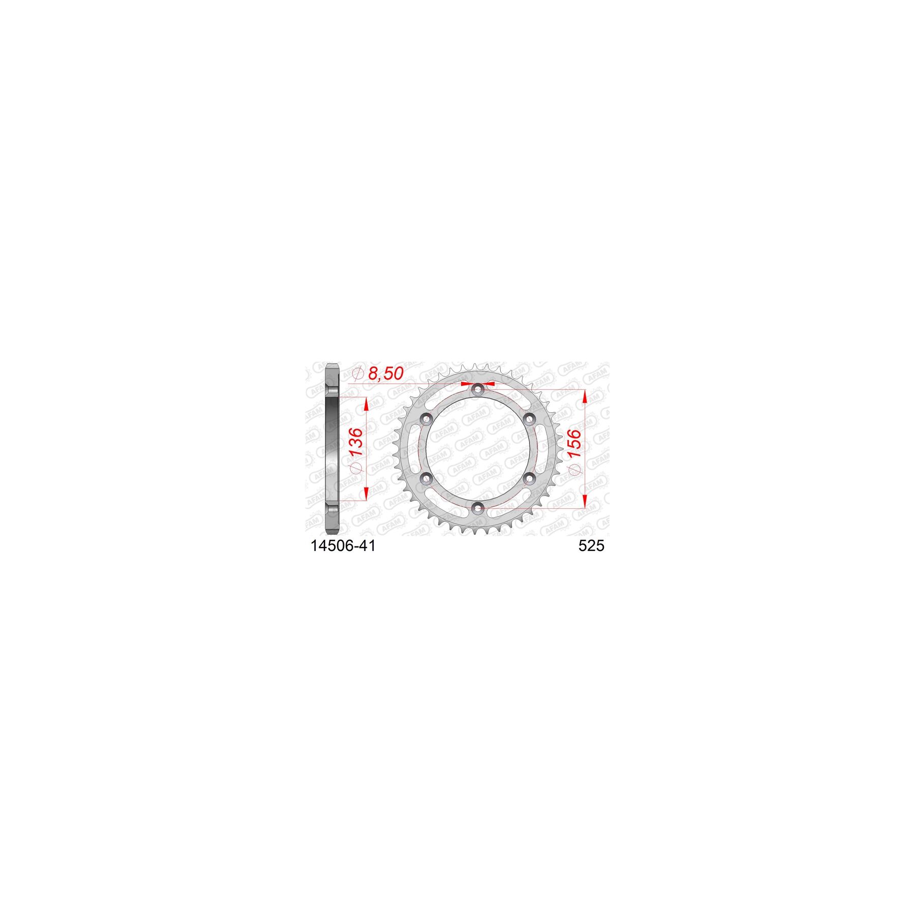 Afam Sprockets AFAM Standard Rear Steel Sprocket Suzuki DR650SE - $67.99 at RevZilla