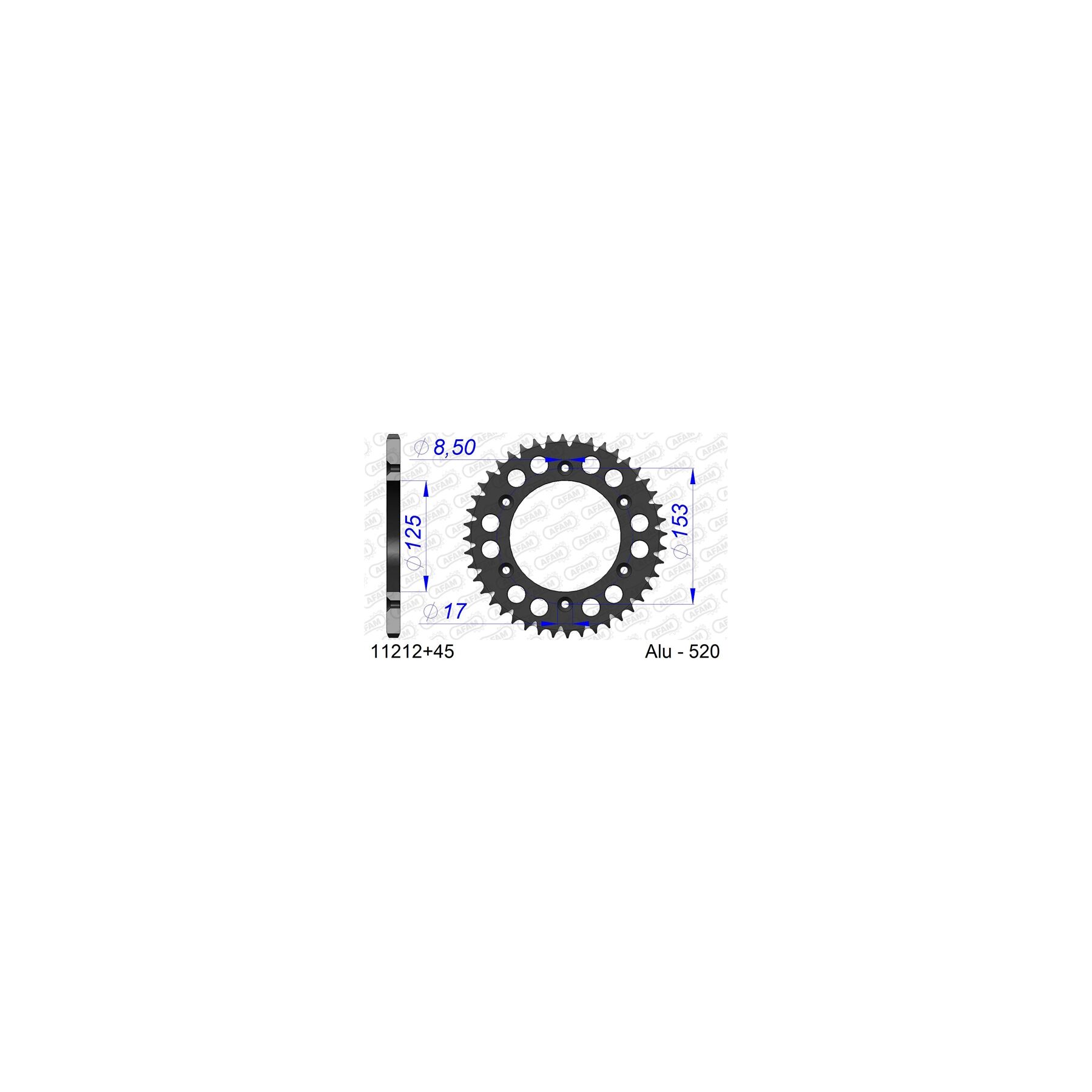 Afam Sprockets AFAM Rear Aluminum Sprocket Honda 125cc-650cc 1985-2027 - $88.99 at RevZilla