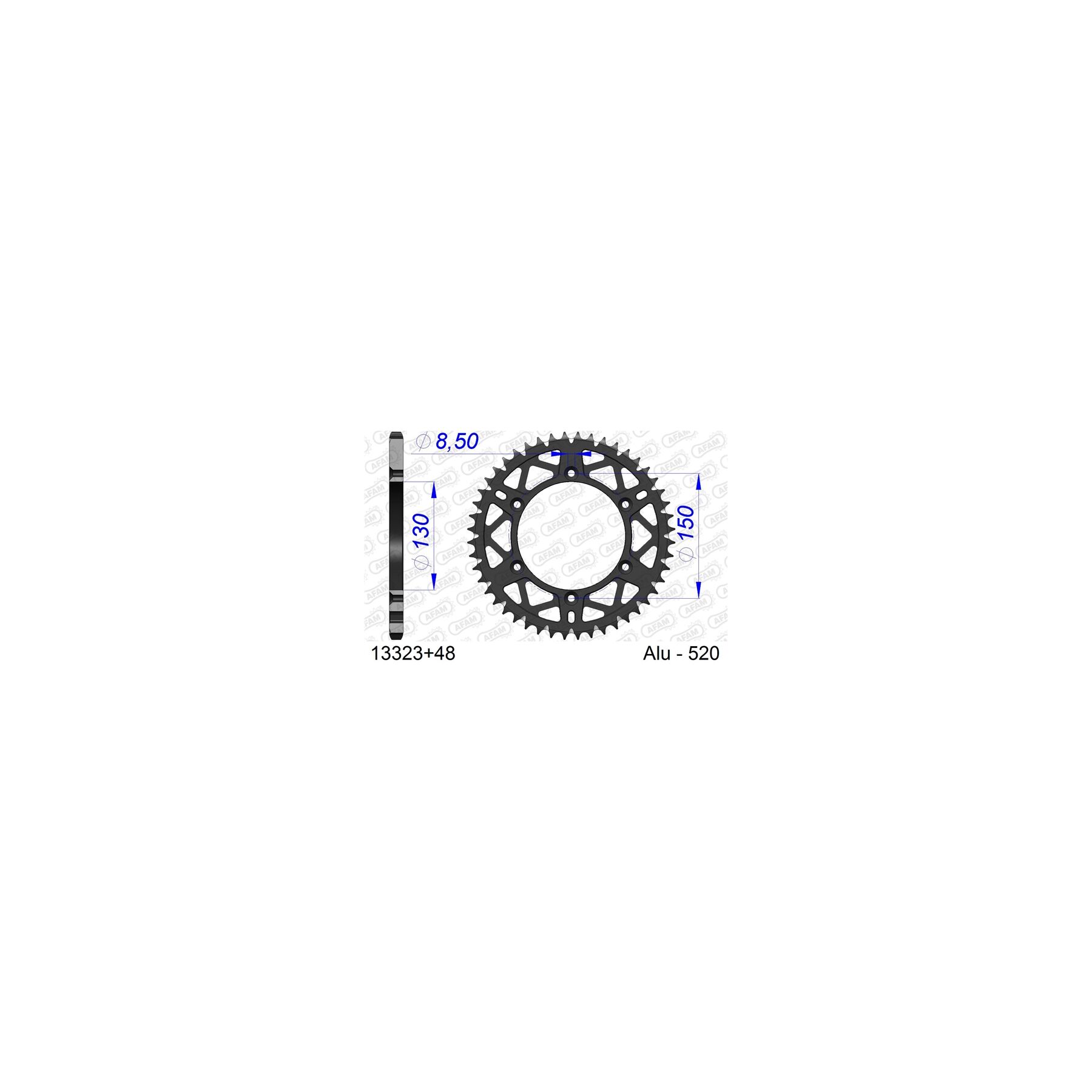 Afam Sprockets AFAM Rear Aluminum Sprocket Yamaha 125cc-450cc - $75.99 at RevZilla