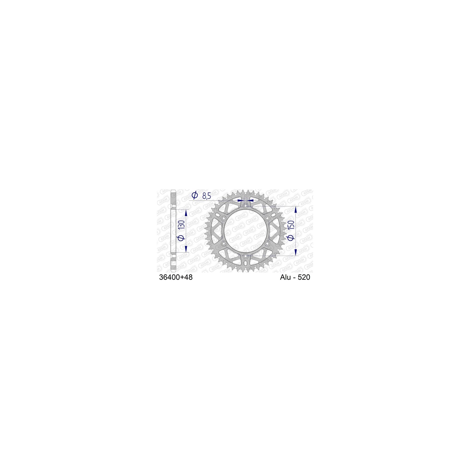 Afam Sprockets AFAM Rear Aluminum Sprocket Aprilia / BMW 450cc-550cc - $92.99 at RevZilla