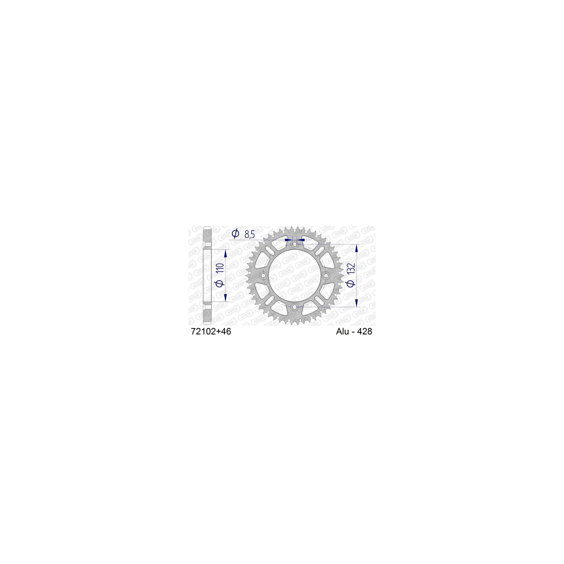 Afam Sprockets AFAM Rear Aluminum Sprocket Gas Gas / Husqvarna / KTM 85cc-105cc - $69.99 at RevZilla