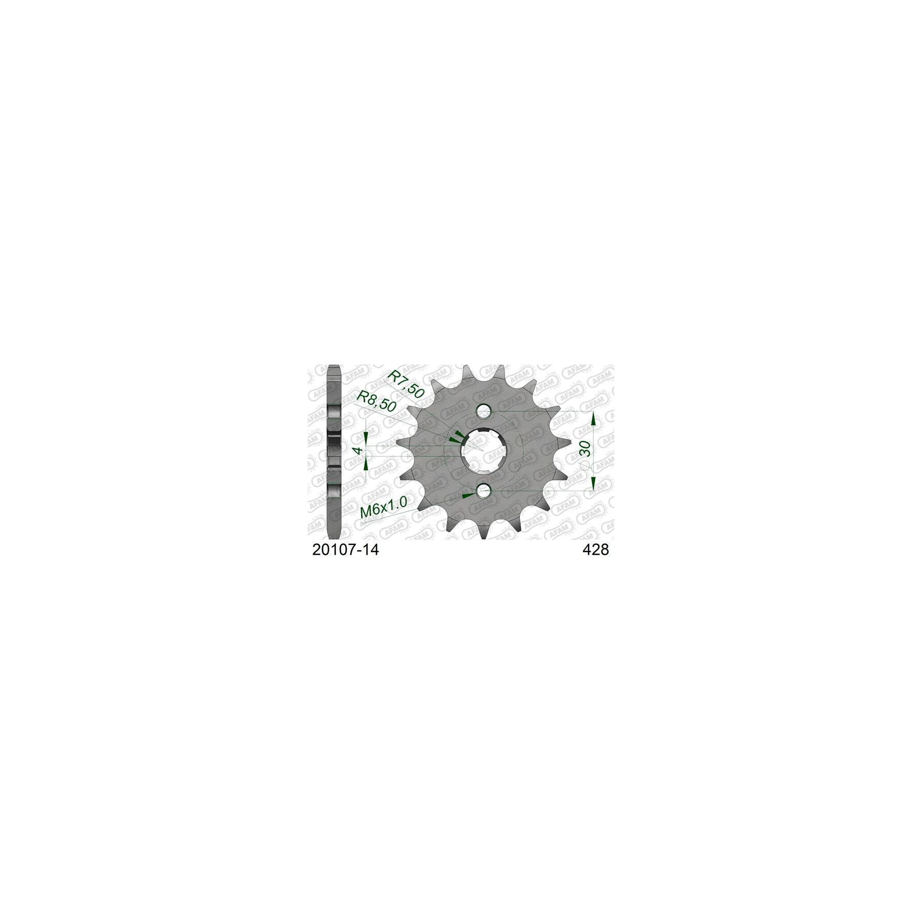 Afam Sprockets AFAM Standard Front Sprocket Honda / KYMCO - $19.99 at RevZilla