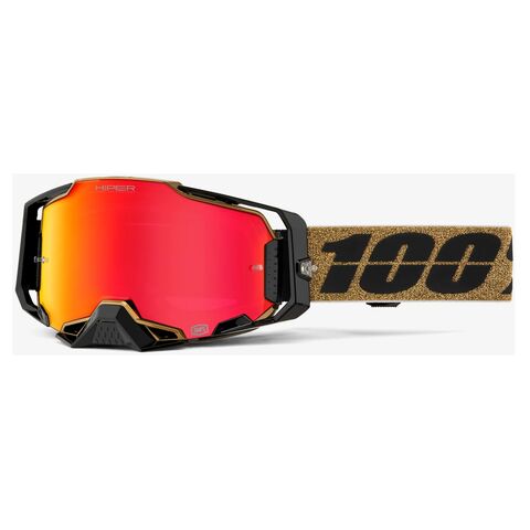 100% Armega Goggles - HiPER Mirrored Lens Glory/Red Mirror [Open Box]