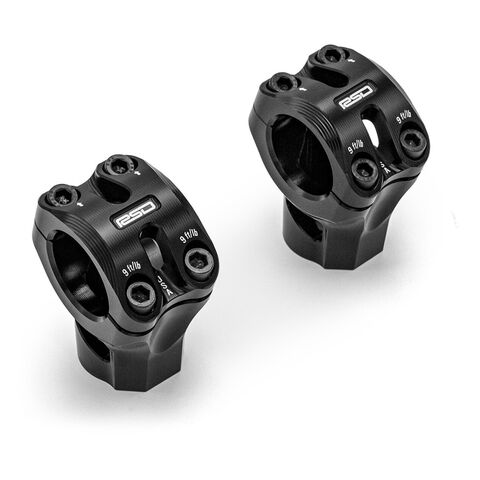 Roland Sands Sector Straight Two Piece Riser System For Harley 2" / Black [Open Box]