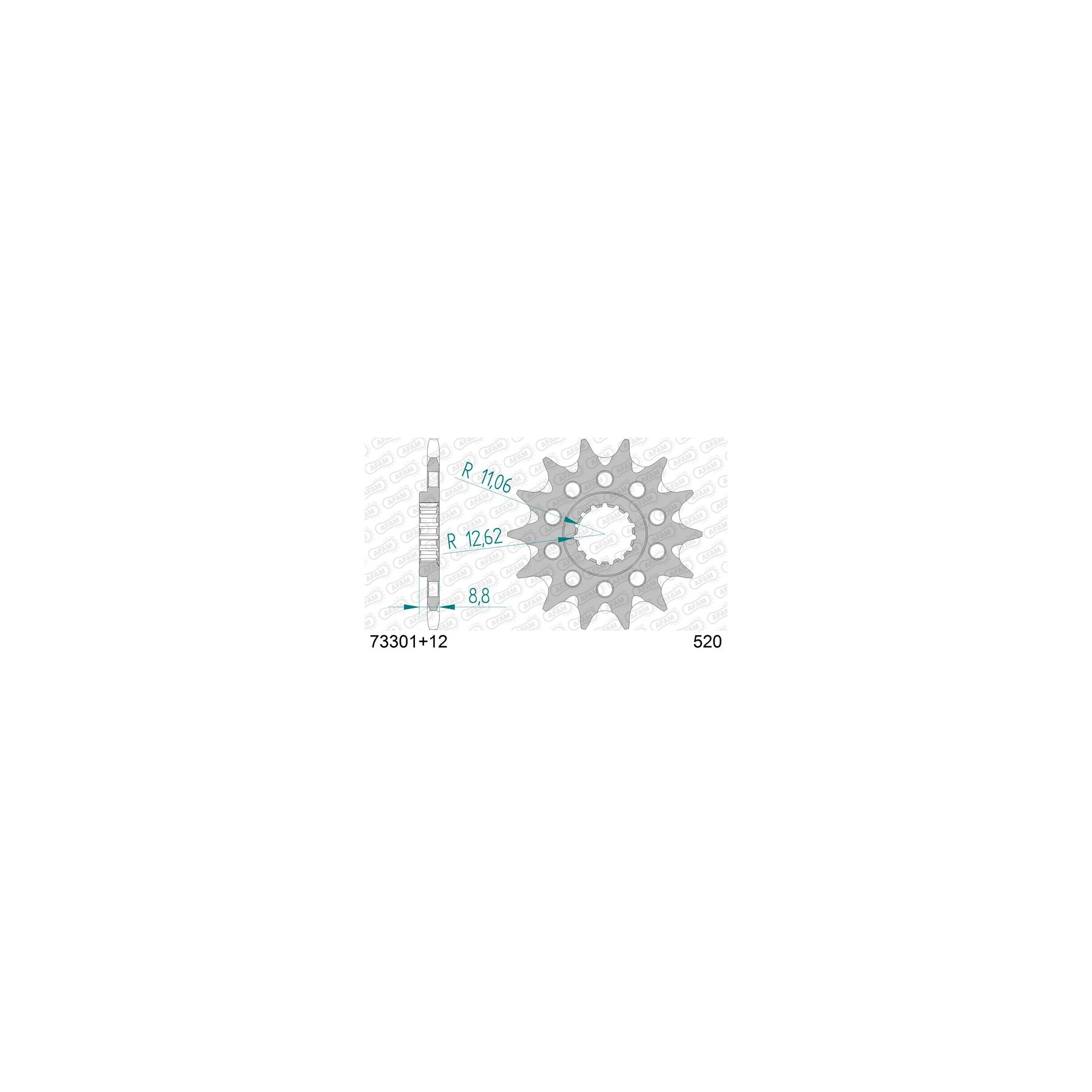 Afam Sprockets AFAM Self Cleaning Front Sprocket KTM / Husqvarna / Gas Gas / Beta / Husaberg / Stark 125cc-530cc 1991-2027 - $24.99 at RevZilla
