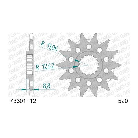 AFAM Self Cleaning Front Sprocket KTM / Husqvarna / Gas Gas / Beta / Husaberg / Stark 125cc-530cc 1991-2027