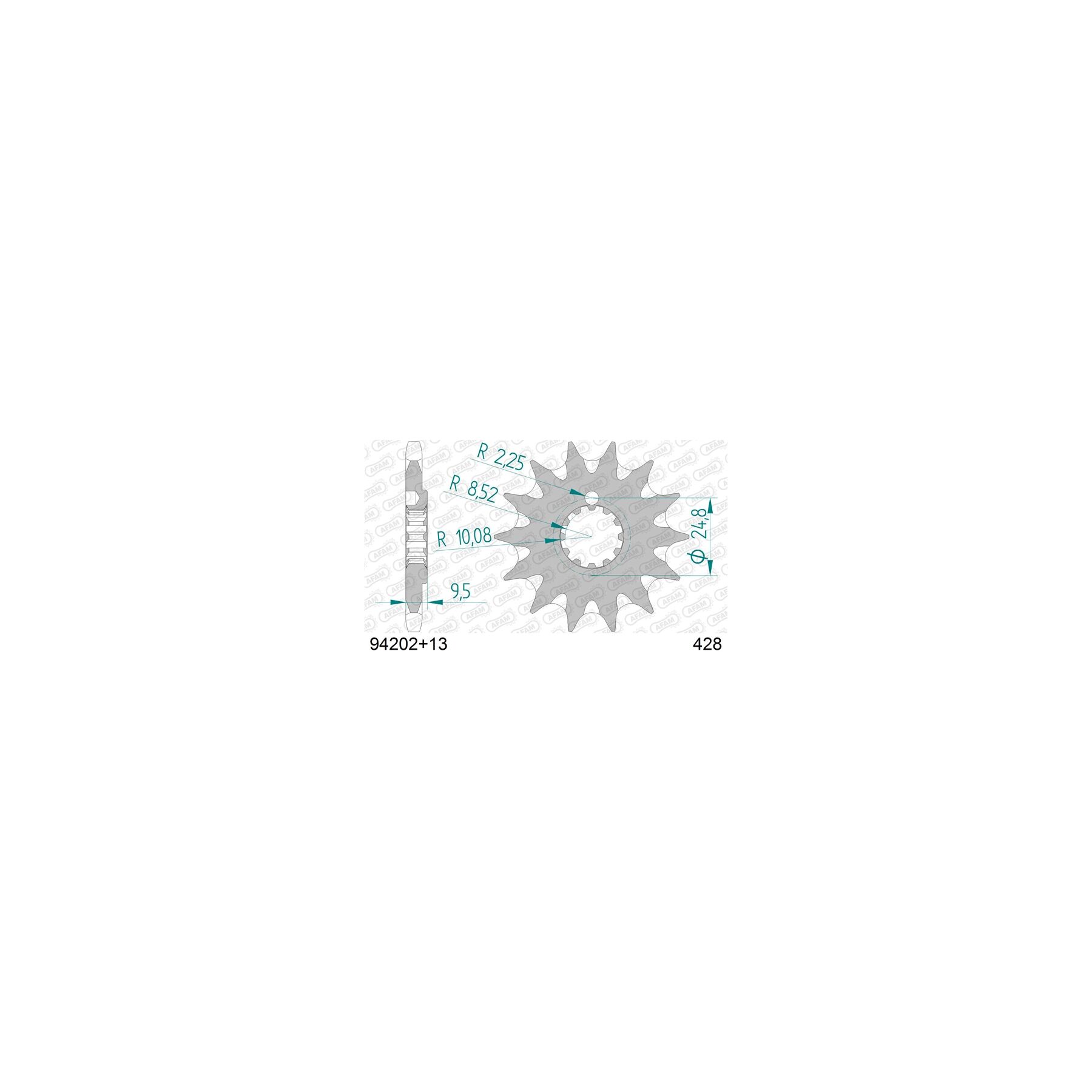 Afam Sprockets AFAM Self Cleaning Front Sprocket KTM / Husqvarna / Gas Gas 85cc-105cc - $23.99 at RevZilla