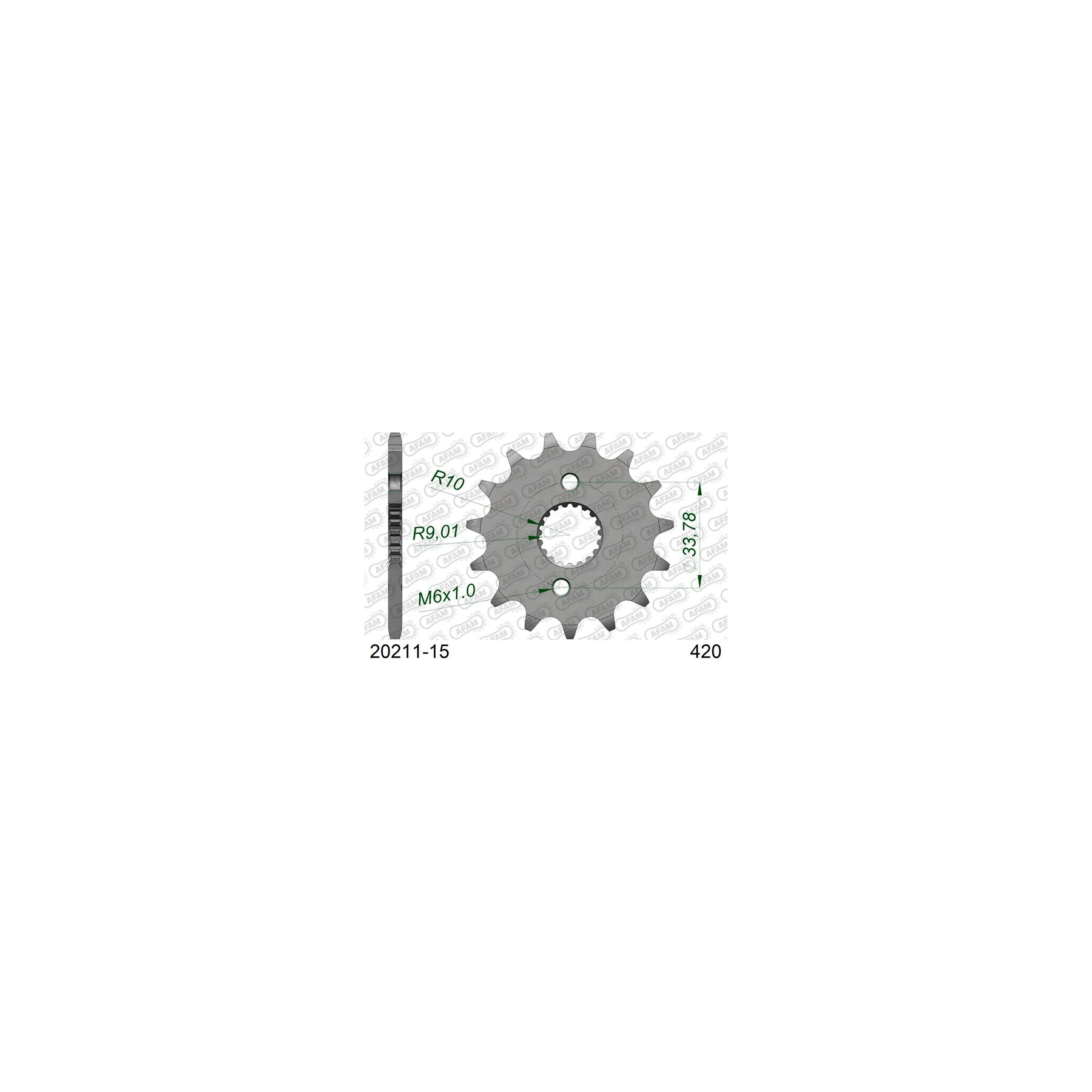 Afam Sprockets AFAM Standard Front Sprocket Honda CRF150F / CRF150R / CRF150RB Expert - $16.99 at RevZilla