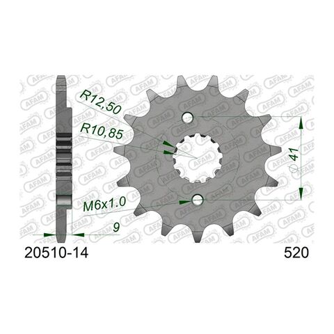 AFAM Standard Front Sprocket Honda XR600R / XR650L
