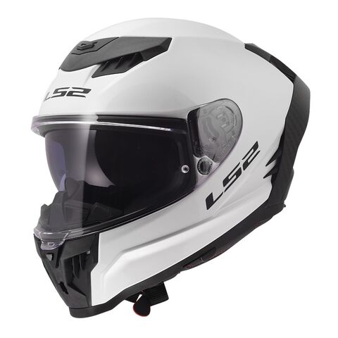 LS2 Dragon Carbon LE Helmet White/Black / XL [Incomplete]