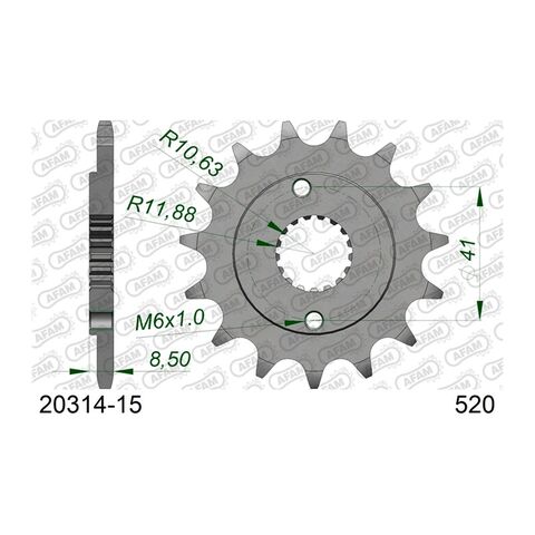 AFAM Standard Front Sprocket Honda XR400R 1996-2004