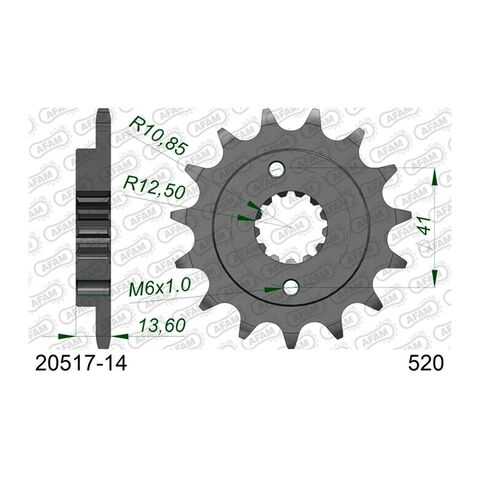 AFAM Standard Front Sprocket Honda XR650R