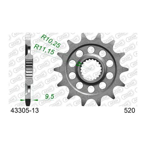 AFAM Standard Front Sprocket Sherco 250cc-300cc