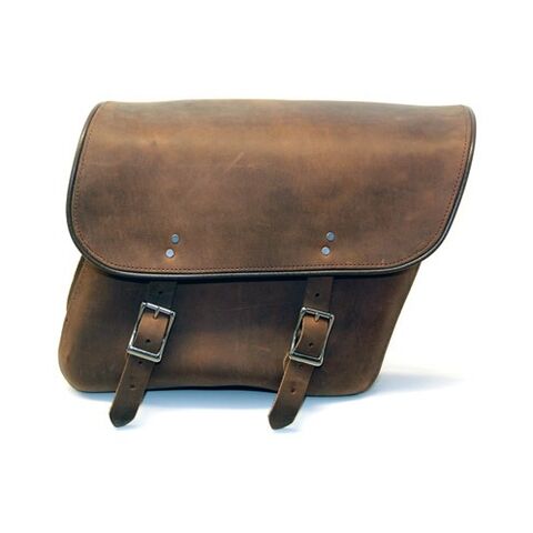Leatherworks Distressed Brown Economy Bolt-On Saddlebags Brown [Open Box]