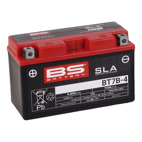 BS Battery BT7B-4 SLA Factory-Activated AGM Battery