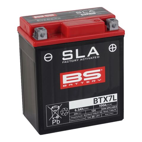 BS Battery BTX7L SLA Factory-Activated AGM Battery