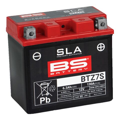 BS Battery BTZ7S SLA Factory-Activated AGM Battery