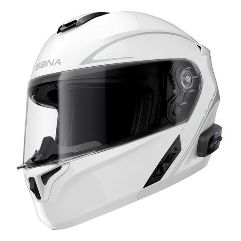 Sena Outrush R Bluetooth Modular Helmet White / MD [Open Box]