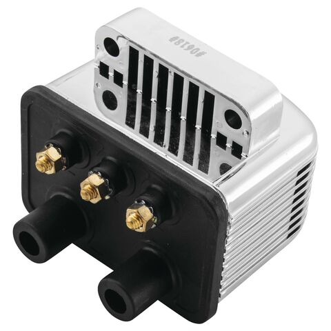 Twin Power Single Fire 3 Ohm Ignition Coil For Harley 1980-1999 Chrome [Blemished - Good]